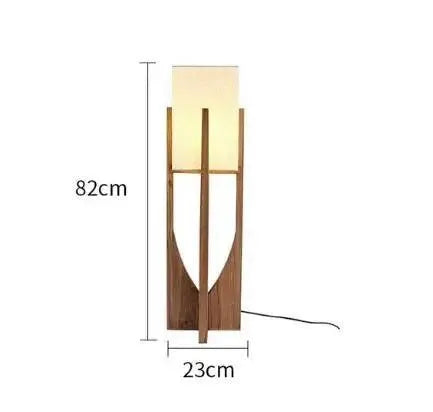 Elegant Solid Wood LED Floor Lamp. - Walnut color 82cm / Cold light