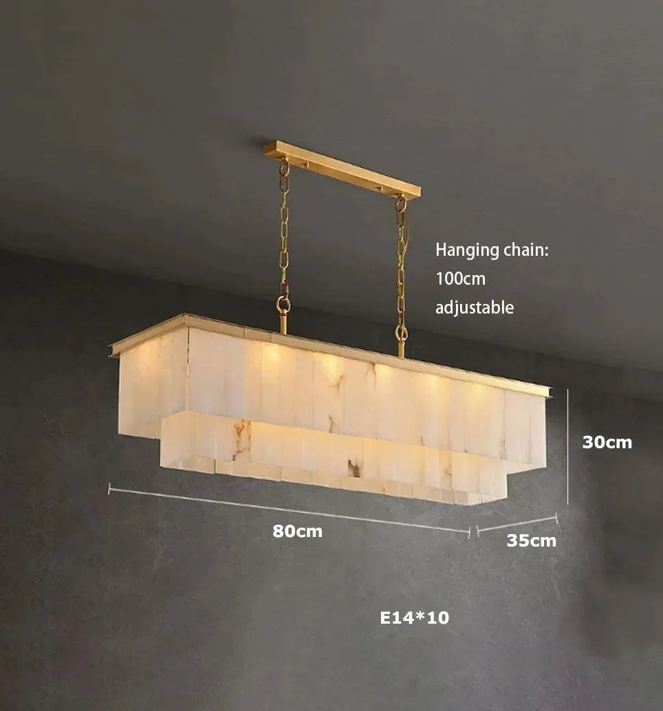 Natural Marble LED Pendant. - BH Home Store