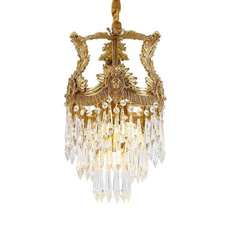 Copper Vintage Crystal Chandelier. - BH Home Store