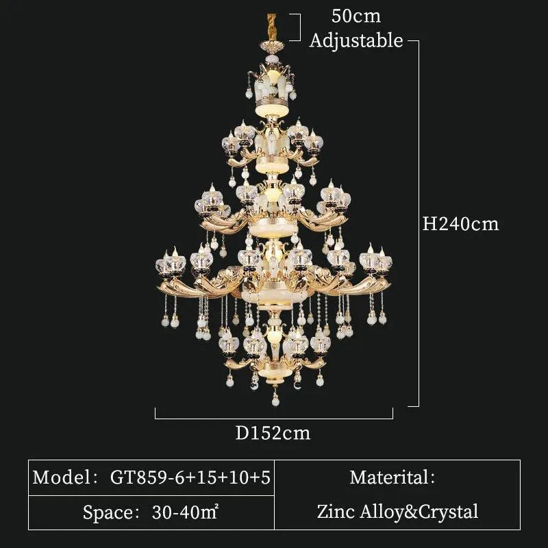 Royal Opulent Crystal Chandelier. - BH Home Store
