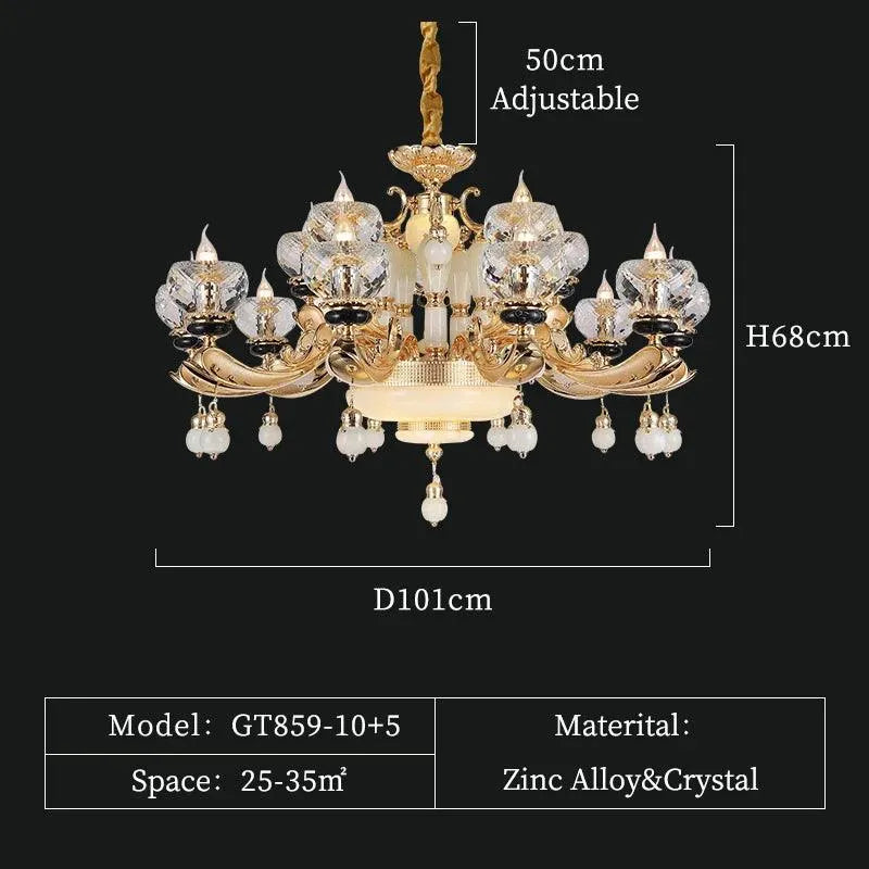 Royal Opulent Crystal Chandelier. - BH Home Store
