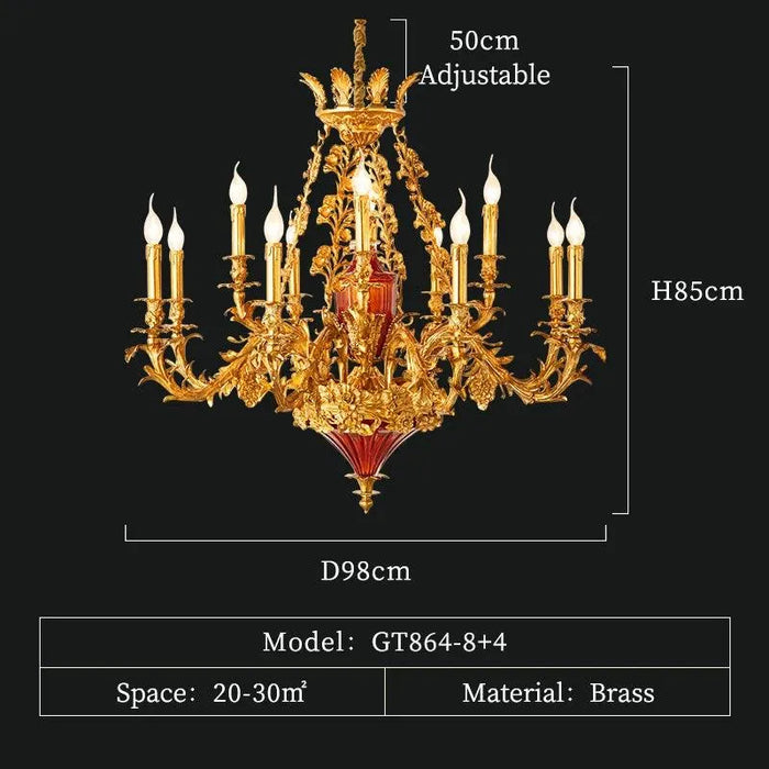 Classical Elegant Empire Light. - 12lights D98 H85cm