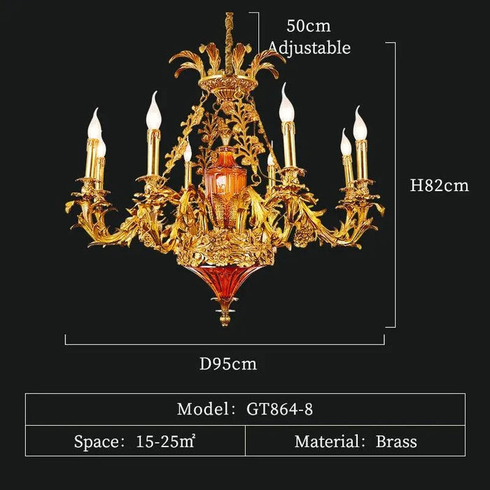 Classical Elegant Empire Light. - 8lights D95 H82cm