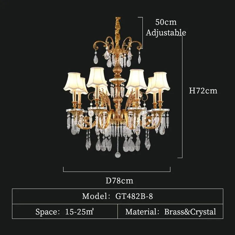French Style Crystal Chandelier. - BH Home Store