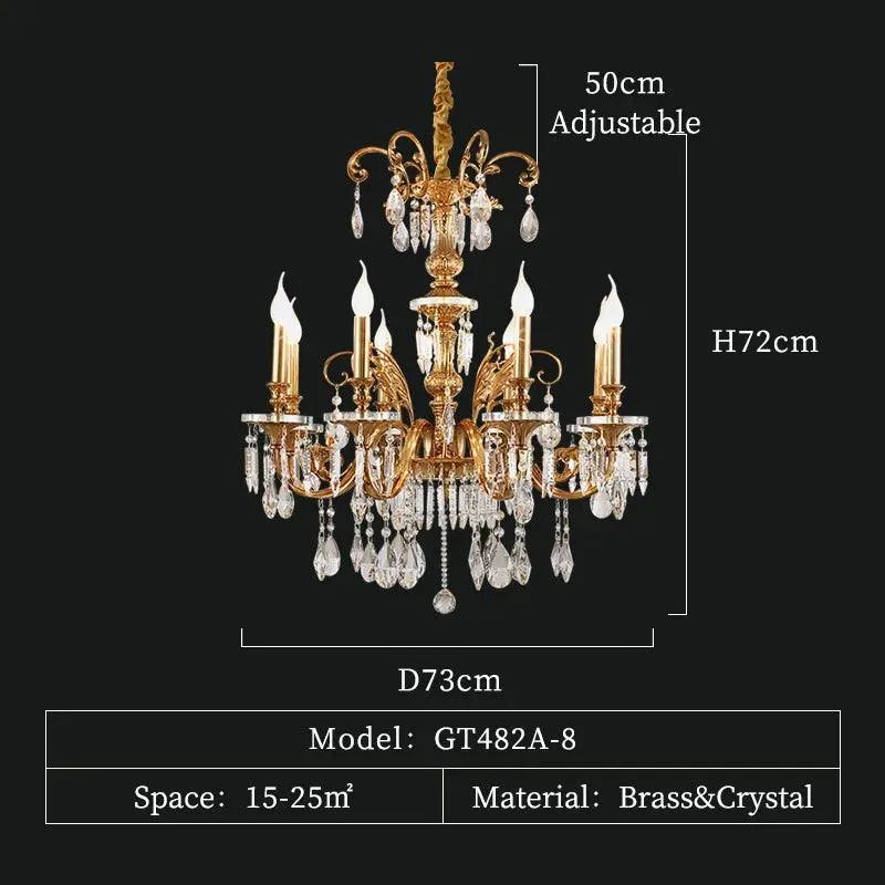 French Style Crystal Chandelier. - BH Home Store