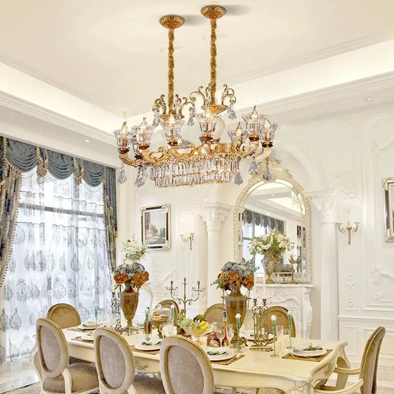 Luxury Gold Crystal Chandelier. - BH Home Store