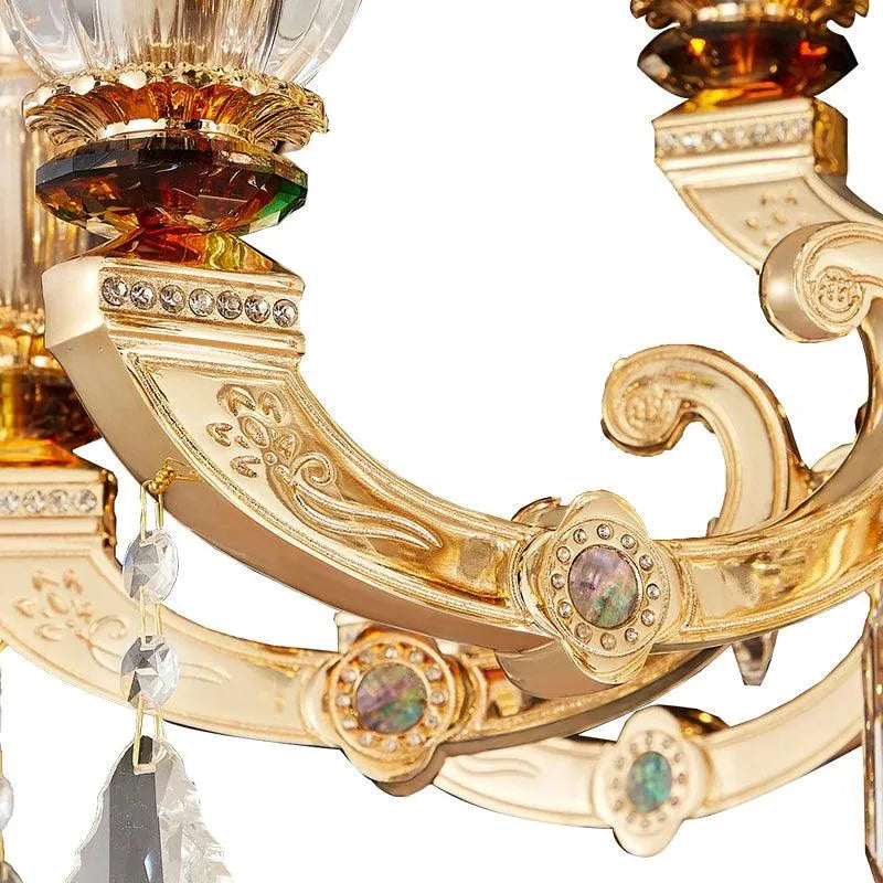 Luxury Gold Crystal Chandelier. - BH Home Store