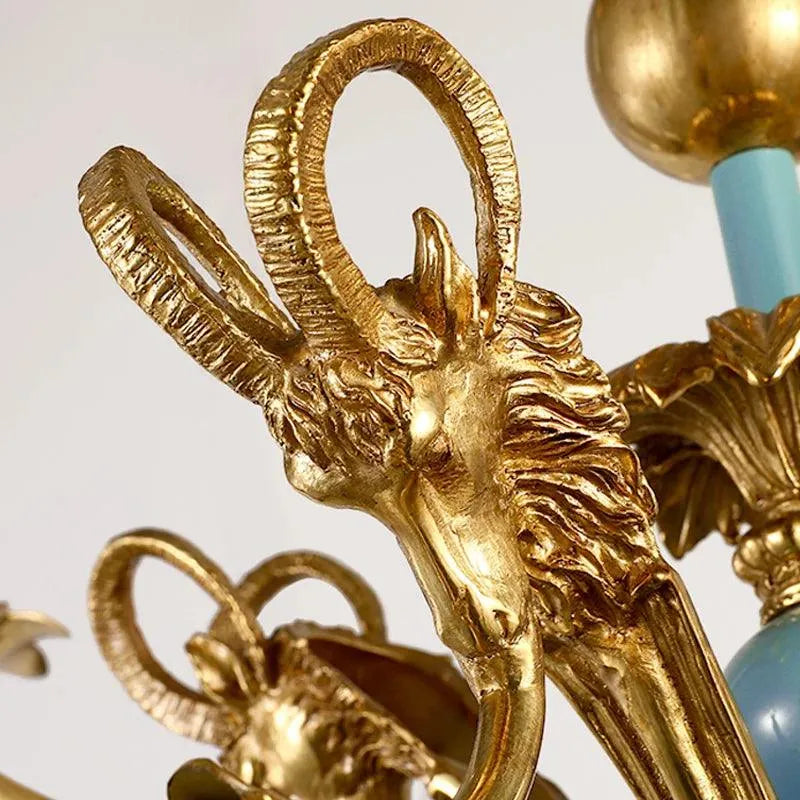 Vintage French Brass Chandelier. - BH Home Store
