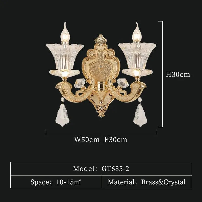 Full Copper Crystal Chandelier. - BH Home Store
