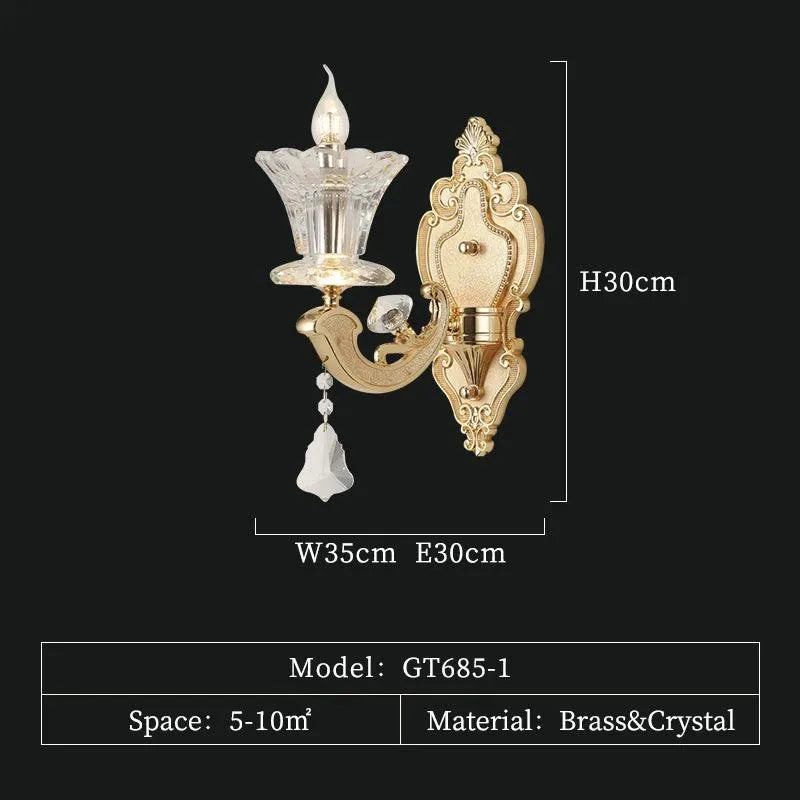 Full Copper Crystal Chandelier. - BH Home Store