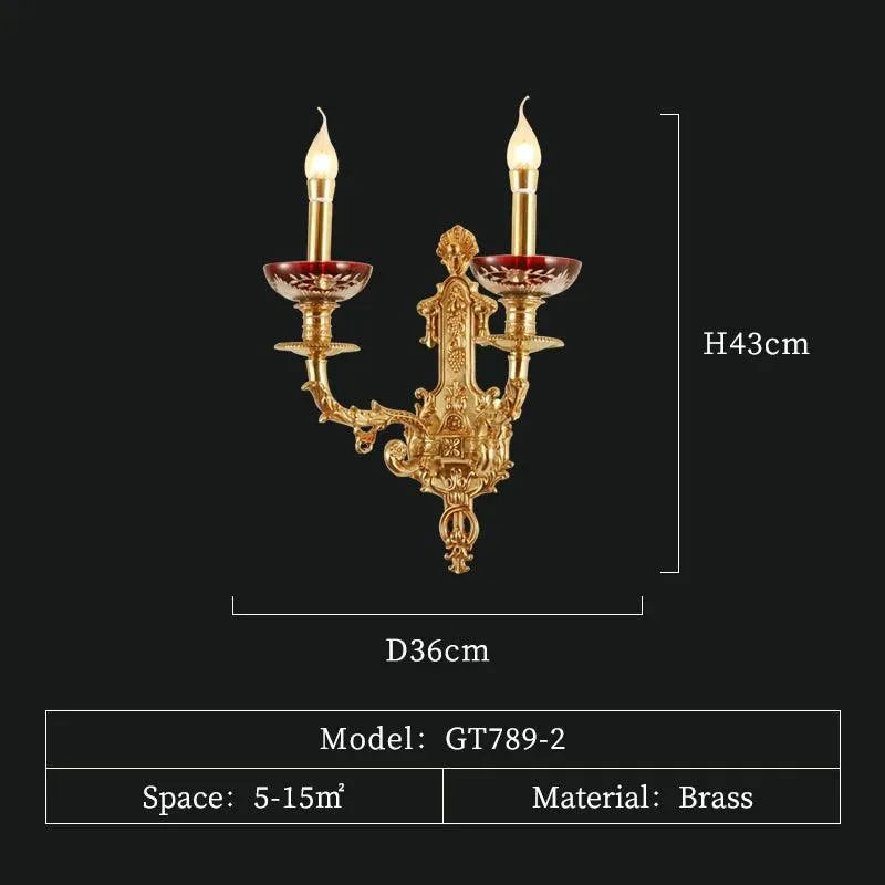 European Baroque Copper Light. - BH Home Store
