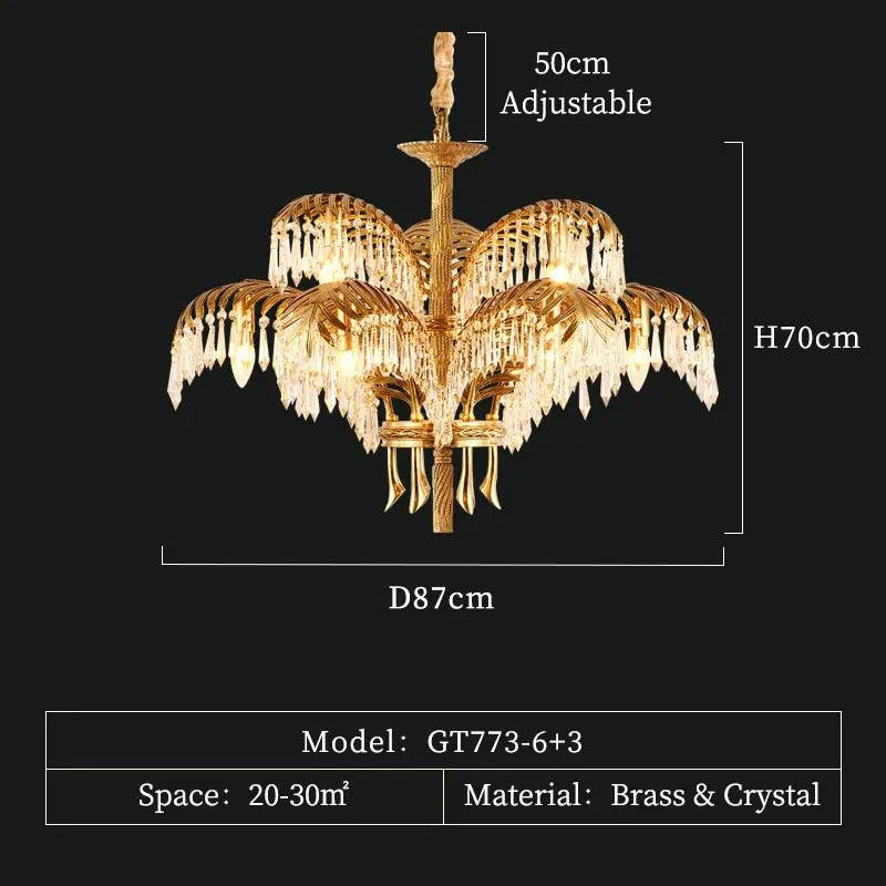 European Rococo Brass Pendant Lights: French Baroque Elegance for Luxurious Living. - BH Home Store