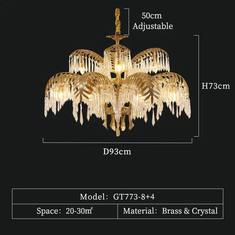 European Rococo Brass Pendant Lights: French Baroque Elegance for Luxurious Living. - BH Home Store