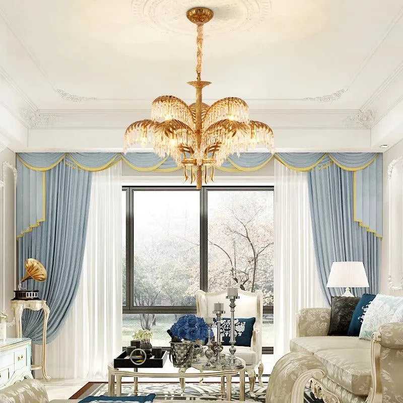 European Rococo Brass Pendant Lights: French Baroque Elegance for Luxurious Living. - BH Home Store