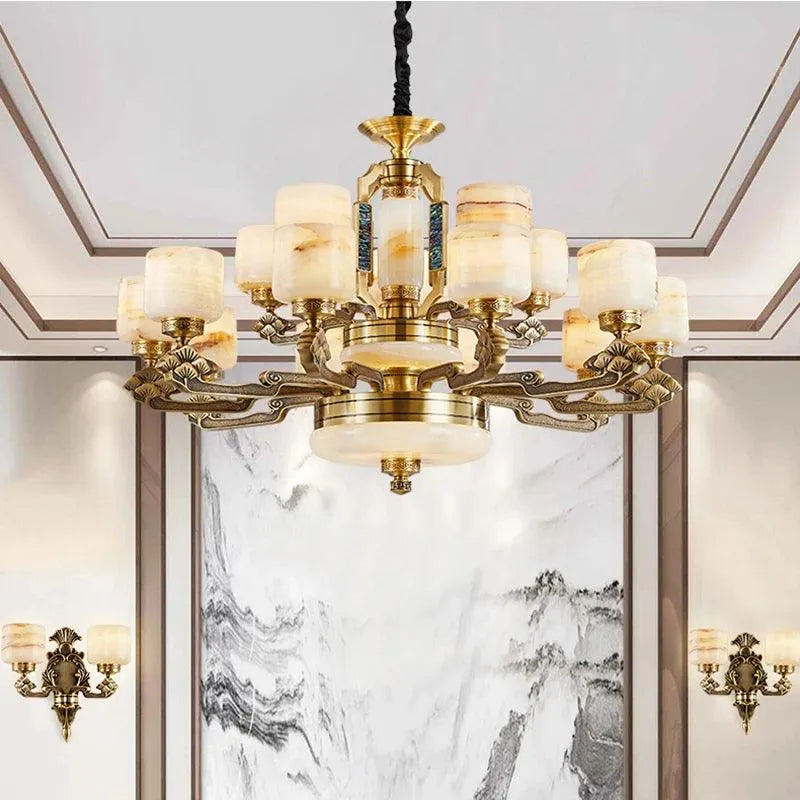 Chinese Style Copper Chandelier. - BH Home Store