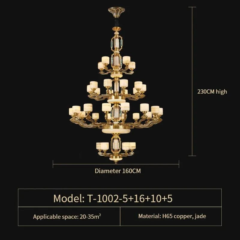 Chinese Style Copper Chandelier. - BH Home Store