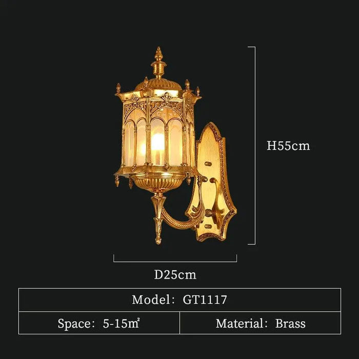 Exquisite European Outdoor Waterproof Chandelier Radiates Timeless Elegance. - W25 H55 E33cm