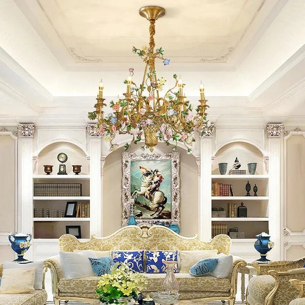 Luxury Ceramic Flower Chandelier - BH Home Store