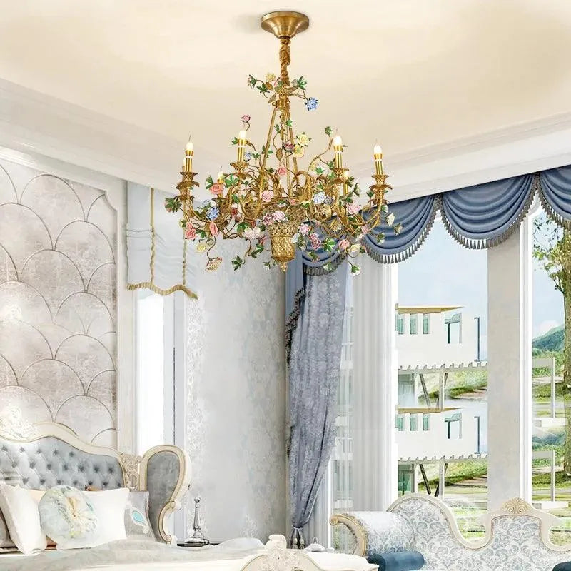 Luxury Ceramic Flower Chandelier - BH Home Store
