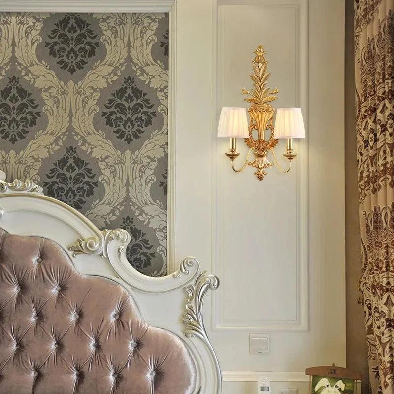 Exquisite French Style Copper Wall Lamp Illuminates Your Noble Interior. - BH Home Store