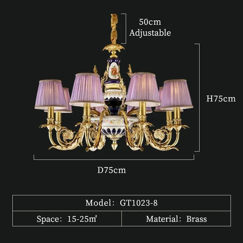 Exquisite Vintage Copper Chandelie. - BH Home Store