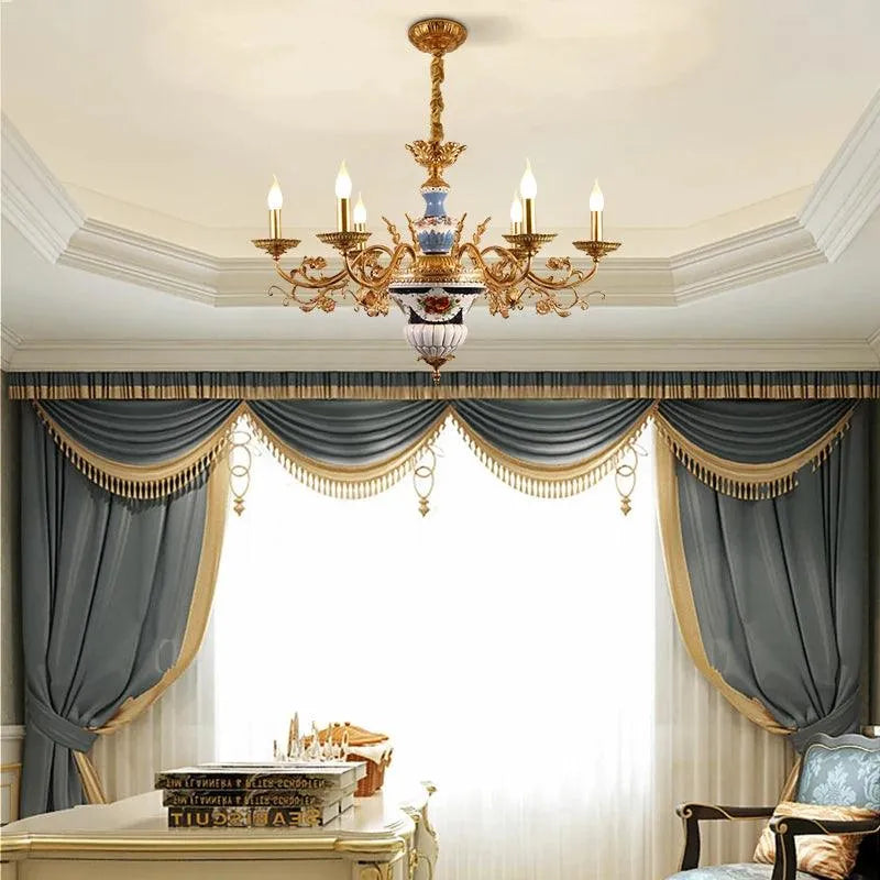 Royal Ceramic French Chandelier. - BH Home Store