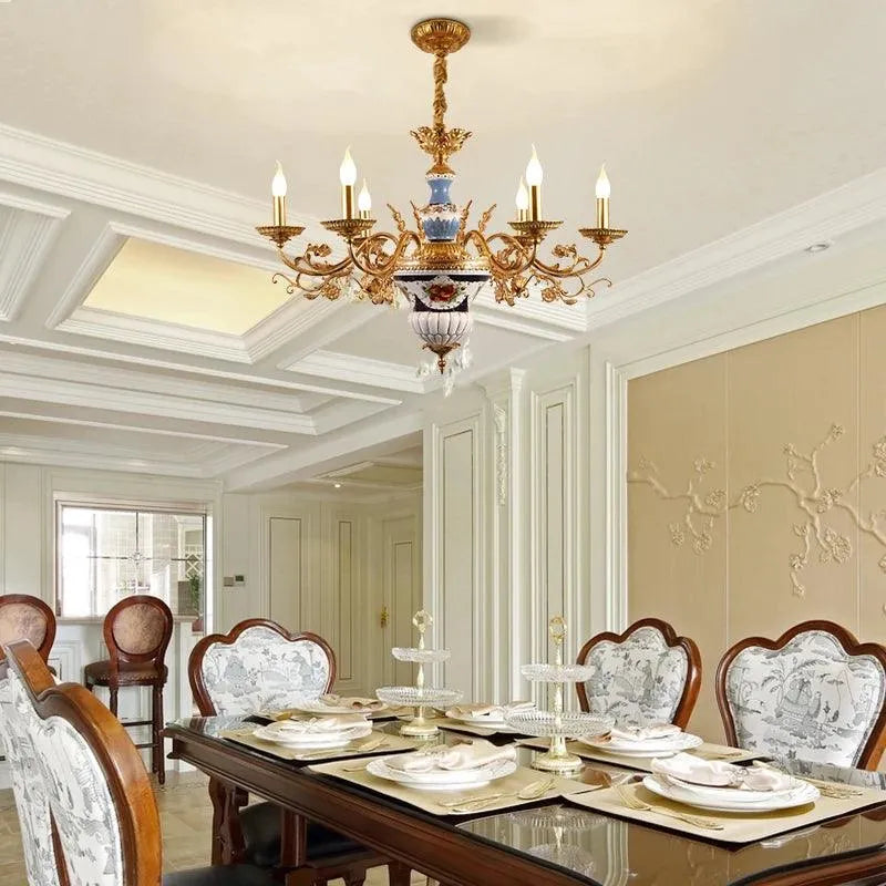 Royal Ceramic French Chandelier. - BH Home Store