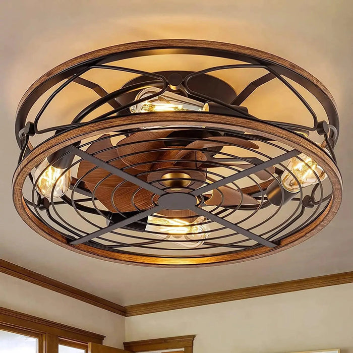 Flush Mount Ceiling Fan with Light. - 220V