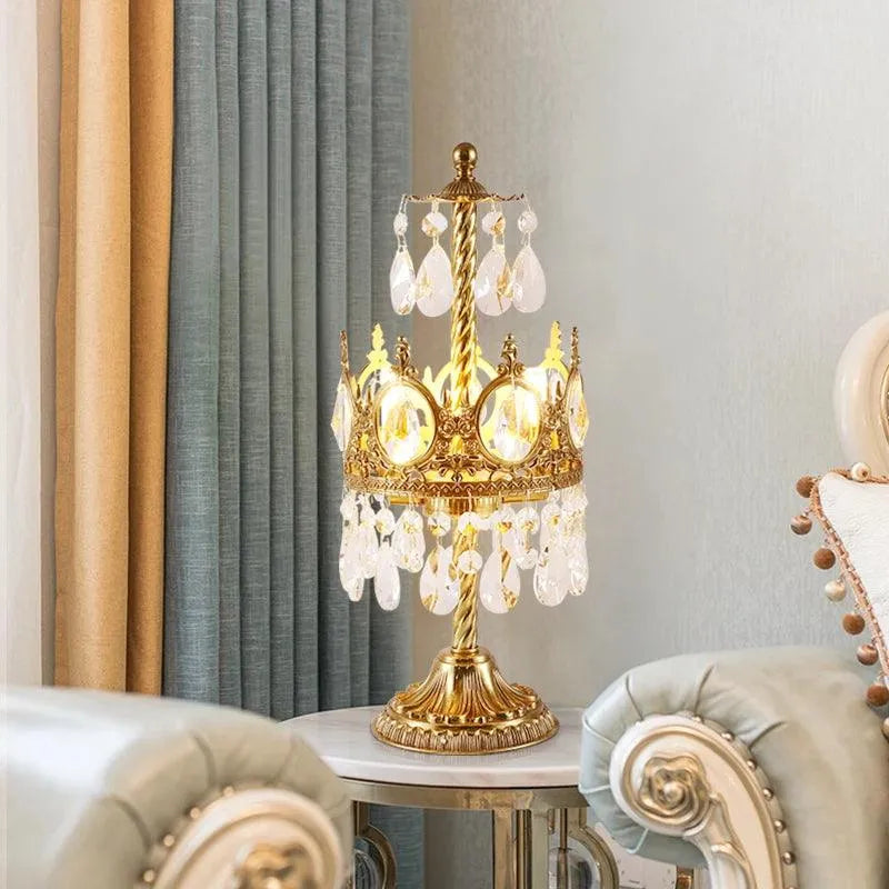 European Crystal Light Table Lamps.
