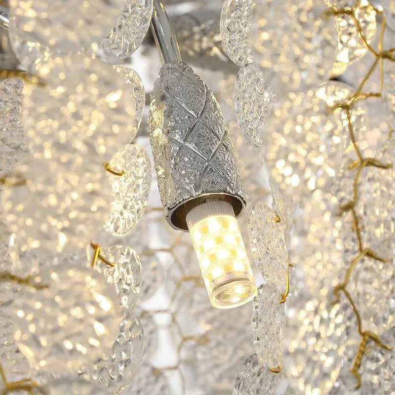 Aluminum Crystal Design Chandelier. - BH Home Store