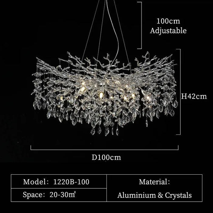 Creative Circular Pendant Lights. - D100 H42cm / Golden