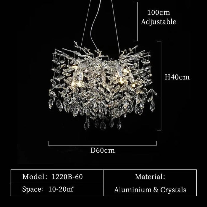 Creative Circular Pendant Lights. - D60 H40cm / Golden