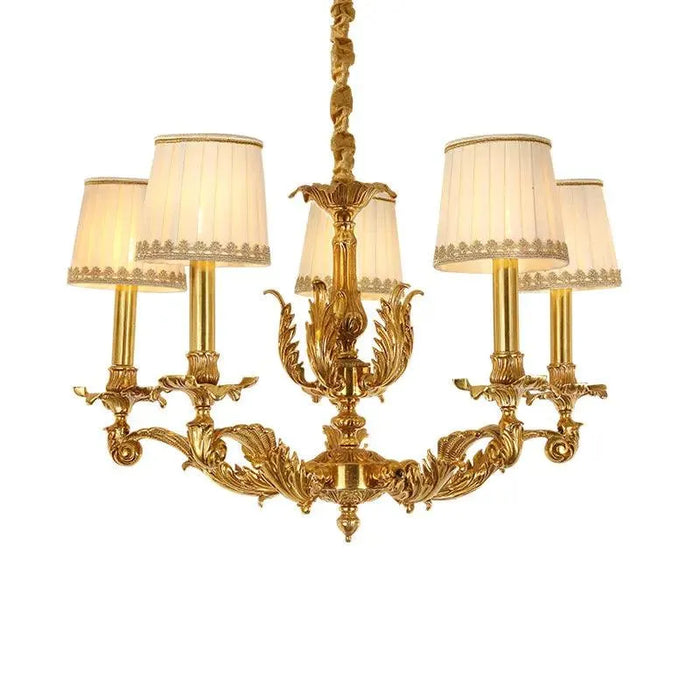 Copper Vintage Luxury Chandelier. - 8lights D87 H78cm