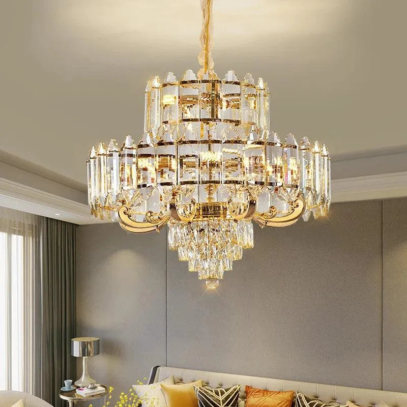 Illuminate Your Home with Exquisite American Simple Crystal Chandelier. - BH Home Store
