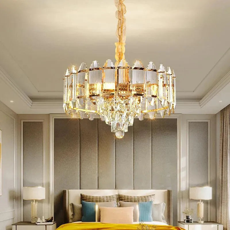 Illuminate Your Home with Exquisite American Simple Crystal Chandelier. - BH Home Store