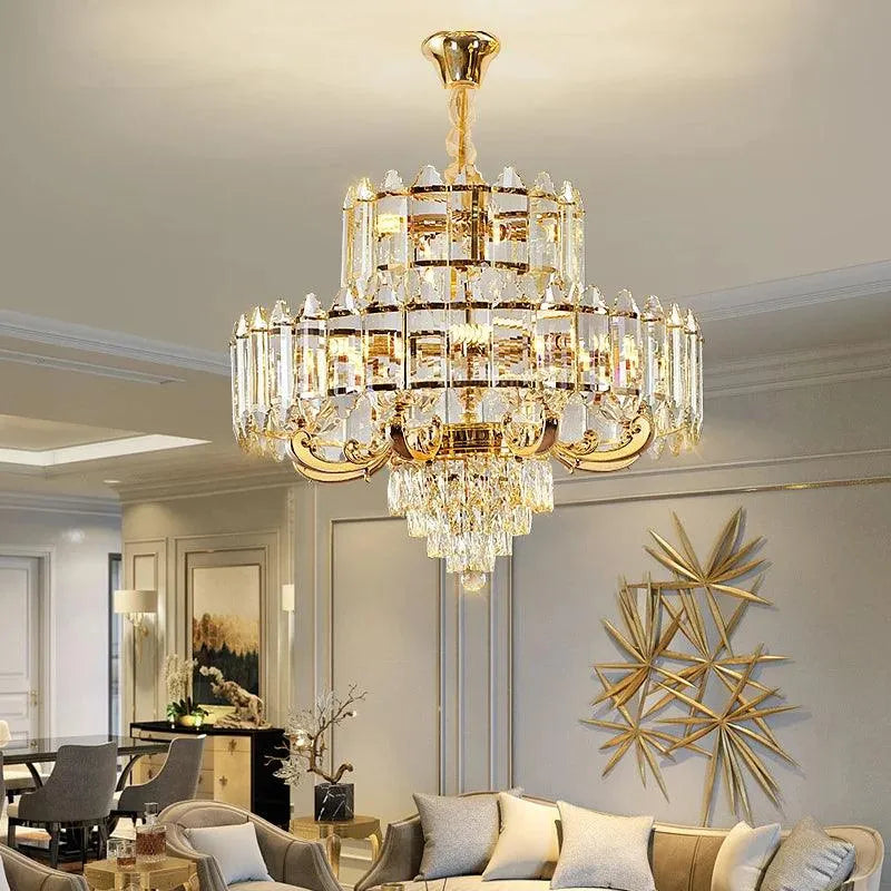 Illuminate Your Home with Exquisite American Simple Crystal Chandelier. - BH Home Store