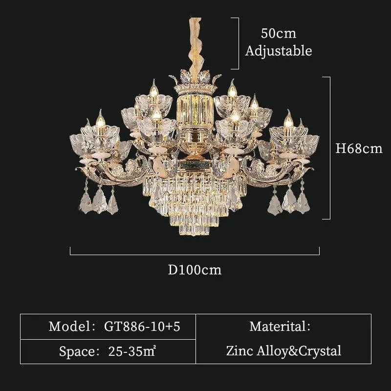 European Style Crystal Chandelier. - BH Home Store