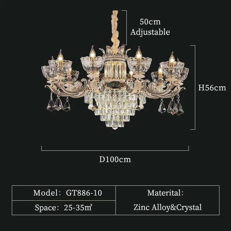 European Style Crystal Chandelier. - BH Home Store