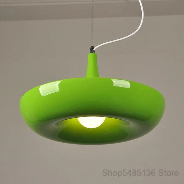 Innovative Industrial LED Pendant. - Green