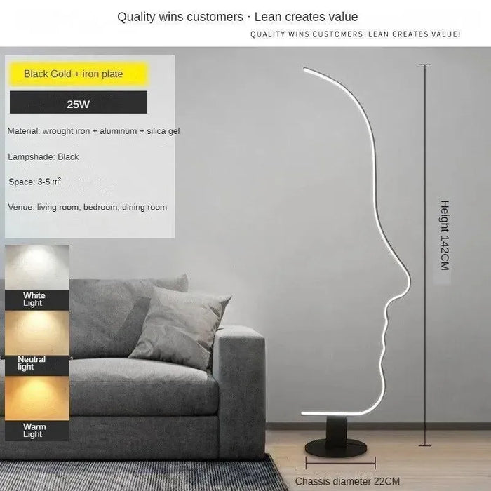 Nordic LED Floor Lamp. - 142CM-FL / Warm Light