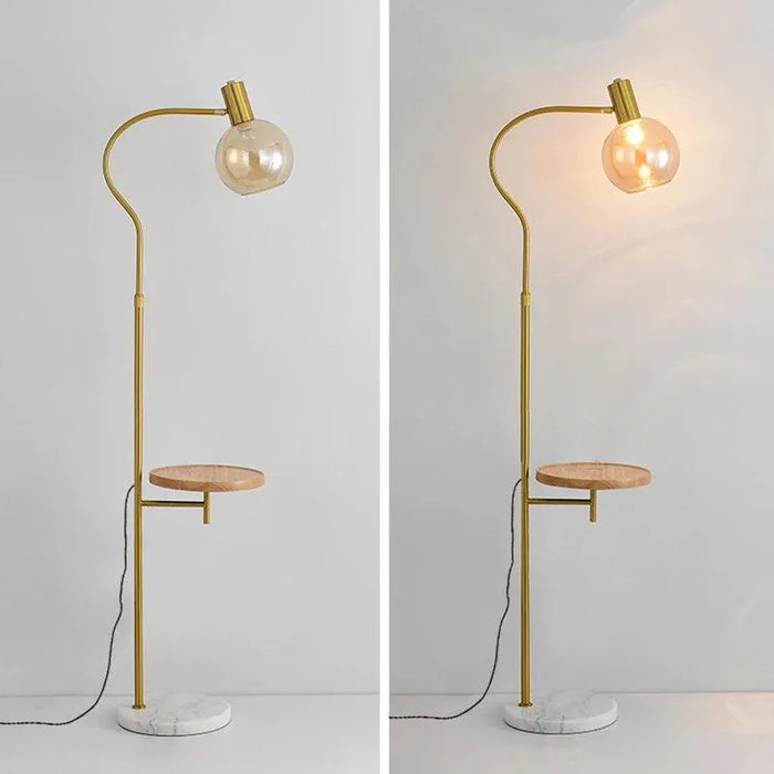 Innovative LED Floor Lamp. - Gold