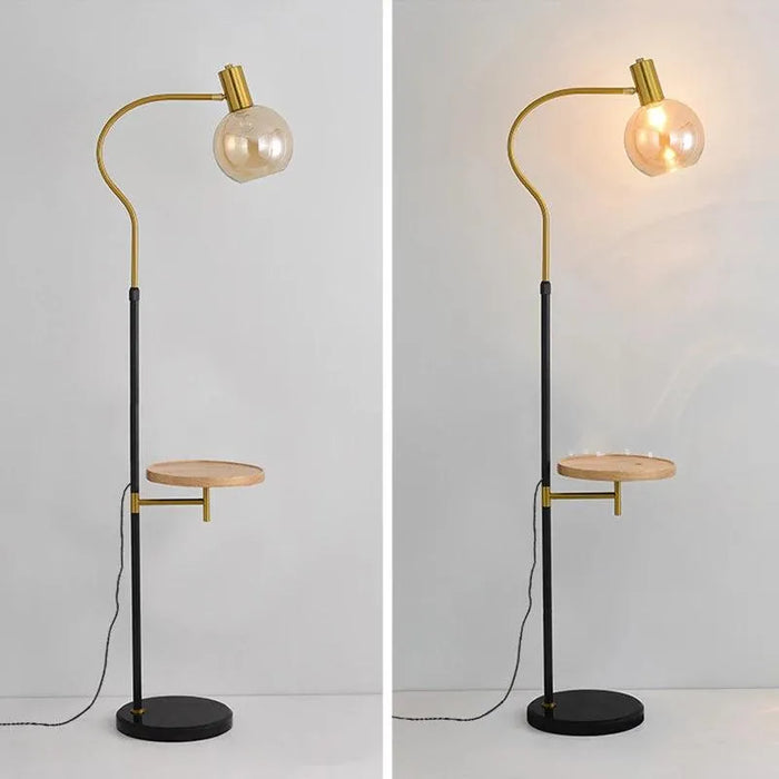 Innovative LED Floor Lamp. - Black-B