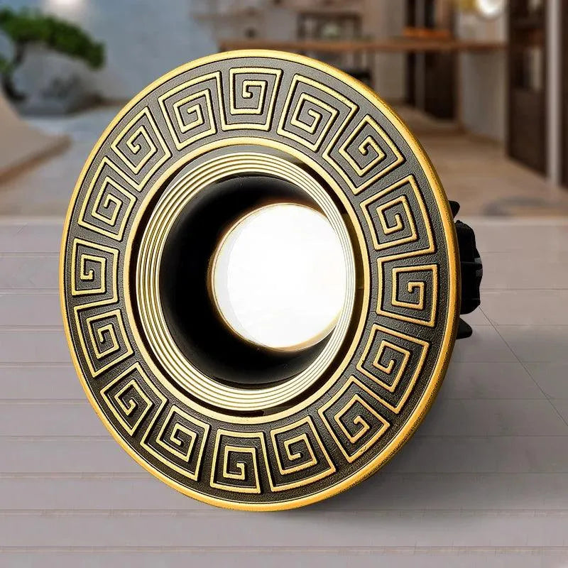 Led Downlight Brass Panel Light: Illuminating Spaces with Regal Grace - BH Home Store