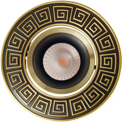 Led Downlight Brass Panel Light.