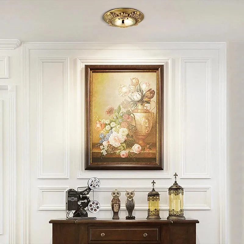 Led Downlight Indoor Brass Ceiling Lamp: A Beacon of Noble Illumination - BH Home Store