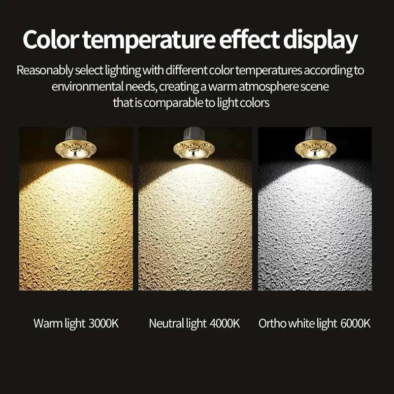 Led Downlight Indoor Brass Ceiling Lamp: A Beacon of Noble Illumination - BH Home Store