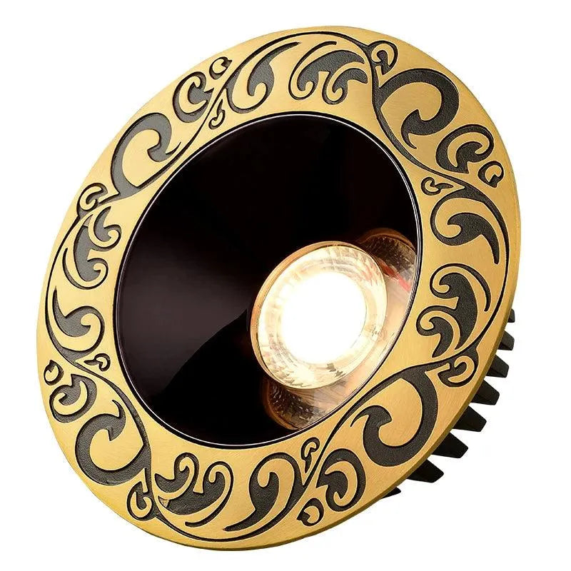 Led Downlight Recessed Brass Ceiling Lamp.