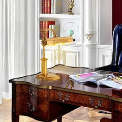 Luxurious European All-Copper Bedside Lamp.