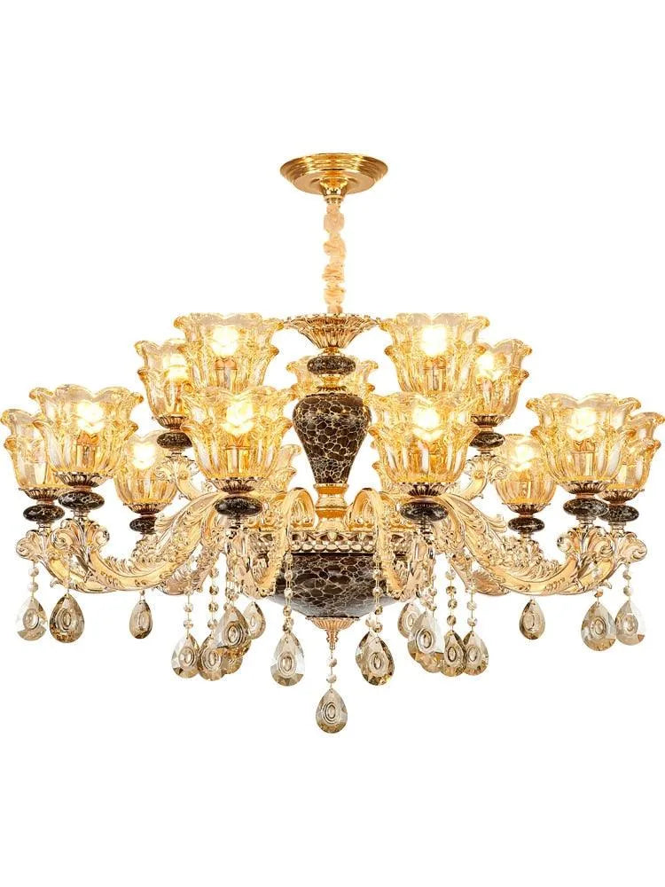 Luxurious Ambiance Defined: French Crystal Chandelier for Minimalist Villa Opulence. - BH Home Store