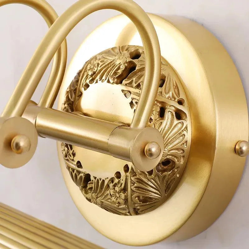 Luxurious European Antique Brass Mirror Headlights, Bronze Wall Light for Corridor Bedroom. - BH Home Store